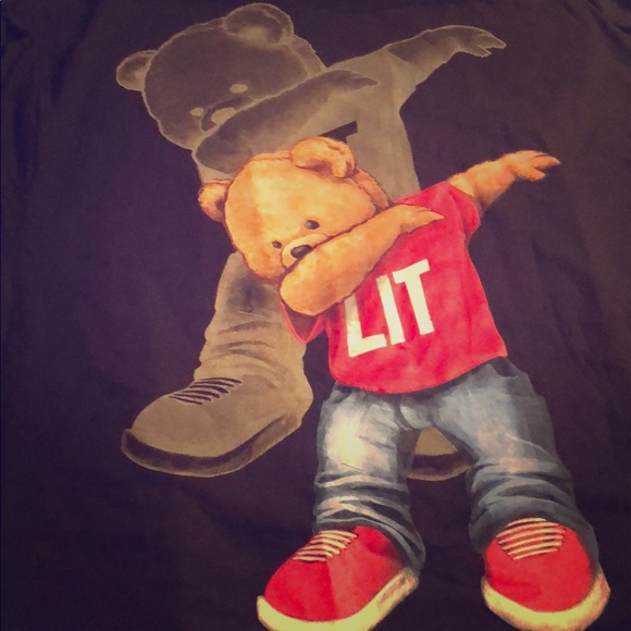 Big Tall Dabbing Bear Print Graphic 